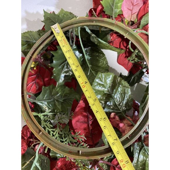 Holiday Candle Rings (4) Pine Berry Christmas Home Decor Gathering Various Sizes - Picture 15 of 16